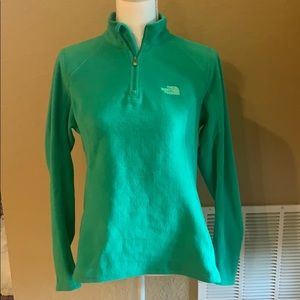 The North Face Green 1/4 ZIP Fleece